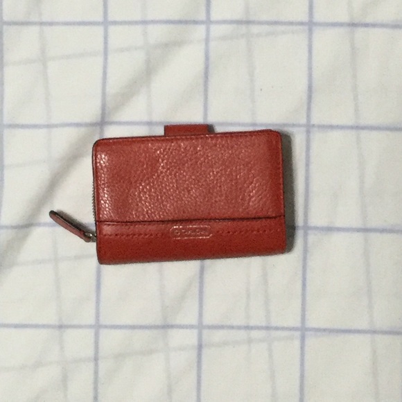 Coach wallet - EUC - red/coral - Picture 2 of 5
